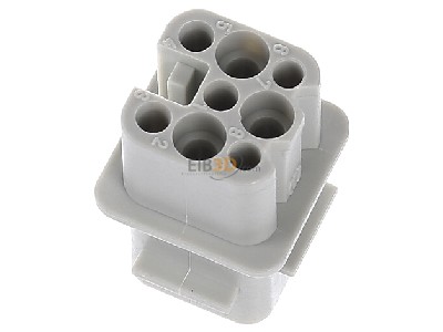 View top right Harting 09 36 008 3101 Socket insert for connector 8p 
