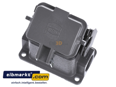 Top rear view Harting 09 30 006 1256 Socket case for industry connector - 
