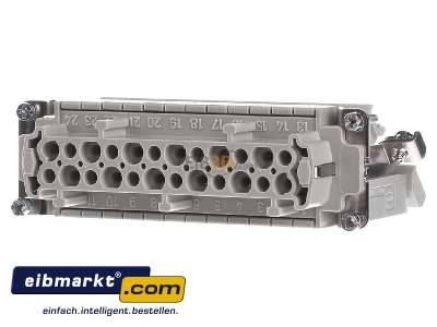 Front view Harting 09 33 024 4735 Bus insert for connector 24p 
