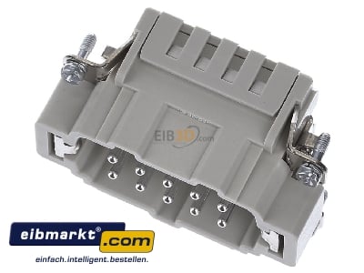 Ansicht oben hinten Harting 09 33 010 2616 Stifteinsatz Han 10 ES-M 
