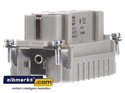 View on the left Harting 09330162716 Socket insert for connector 16p
