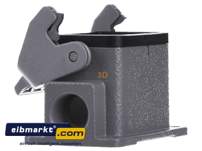 Ansicht rechts Harting 19 30 006 1250 Sockelgehuse HAN 6B-ASG1-LB-M20 