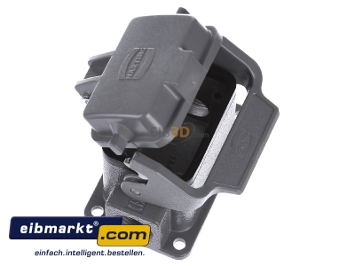 Ansicht oben links Harting 19 30 006 1295 Sockelgehuse m Deckel HAN 6B-ASG2-LB-K-M20 