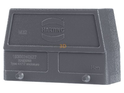 Frontansicht Harting 19 30 024 0527 Tllengehuse HAN 24B-GS-M32 