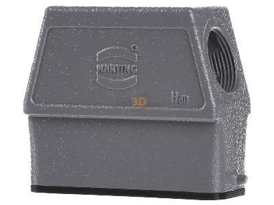 Ansicht hinten Harting 19 20 016 0546 Tllengehuse HAN 16 A-GS-M25 