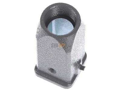 Ansicht oben hinten Harting 19 20 003 1440 Tllengehuse Metall HAN 3A-GG M20 