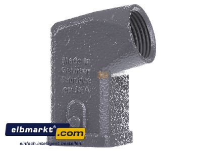 Ansicht links Harting 19 20 003 1640 Tllengehuse Metall HAN 3A-GW-M20 