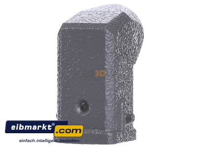 Ansicht hinten Harting 19 20 003 1640 Tllengehuse Metall HAN 3A-GW-M20 