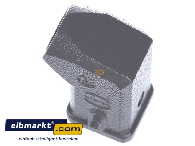 Ansicht oben rechts Harting 19 20 003 1640 Tllengehuse Metall HAN 3A-GW-M20 