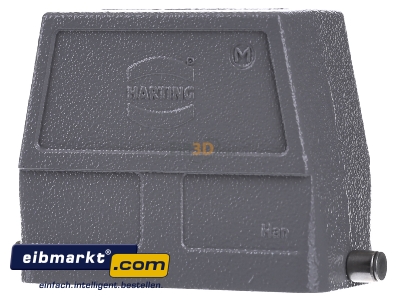 Ansicht hinten Harting 19 30 016 0547 Tllengehuse HAN 16B-GS-R-M32 