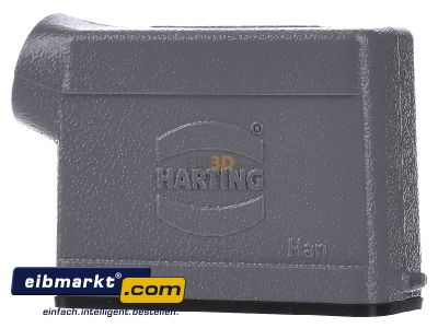 Ansicht hinten Harting 19 20 016 1540 Tllengehuse HAN 16A-gs-M20 