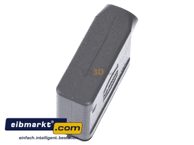 Ansicht oben links Harting 19 20 016 1540 Tllengehuse HAN 16A-gs-M20 
