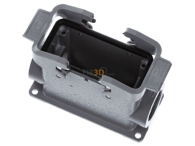 Ansicht oben hinten Harting 19 30 016 0272 Sockelgehuse Han 16B-asg2-QB-M32 