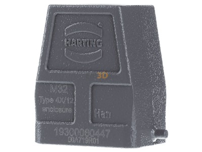 Frontansicht Harting 19 30 006 0447 T�llengeh�use HAN 6B-GG-M32 
