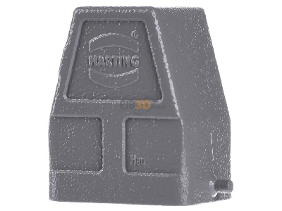 Ansicht hinten Harting 19 30 006 0546 Tllengehuse seitl.Kabelausgang 
