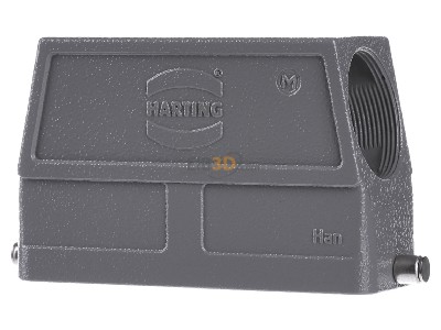 Frontansicht Harting 19 30 024 0548 Tllengehuse seitl.Kabelausgang 