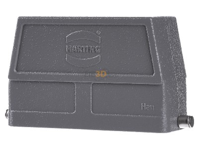 Ansicht hinten Harting 19 30 024 0548 Tllengehuse seitl.Kabelausgang 