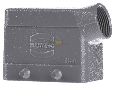 Ansicht hinten Harting 19 30 010 1521 Tllengehuse Han 10B-gs-M25 