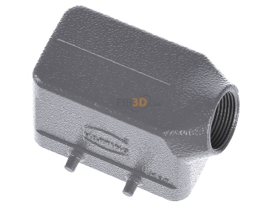 Ansicht oben hinten Harting 19 30 010 1521 Tllengehuse Han 10B-gs-M25 