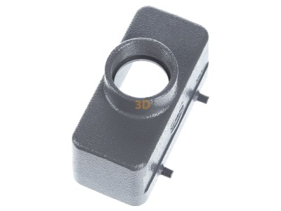 Ansicht oben links Harting 19 30 016 1422 Tllengehuse gerader Kabelausgang 
