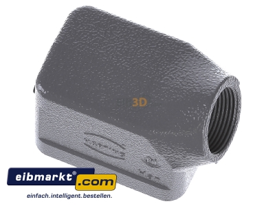 Ansicht oben hinten Harting 19300061541 Tllengehuse HAN 6B-GS-M25 19 30 006 1541