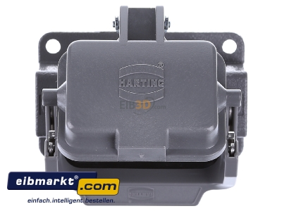 View up front Harting 19 30 006 1255 Socket case for industry connector 
