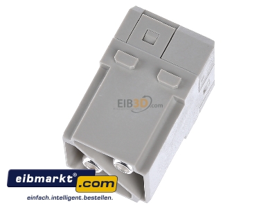 Top rear view Harting 09 14 002 2651 Pin insert for connector 2p - 
