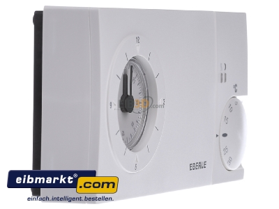 View on the left Eberle Controls easy 3 pt Clock thermostat analogue white
