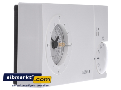 View on the left Eberle Controls easy 3 pw Clock thermostat analogue white
