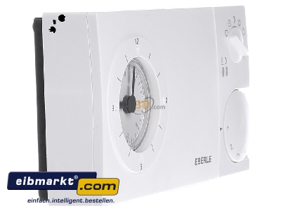 View on the left Eberle Controls easy 3 ft Clock thermostat analogue white - 
