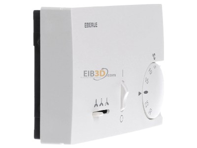 Ansicht links Eberle KLR-E 7203 Raumtemperaturregler mit Neutralzone 