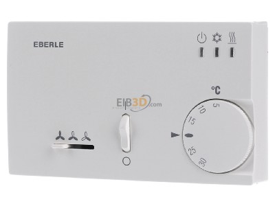 Frontansicht Eberle KLR-E 7204 Raumtemperaturregler mit Neutralzone 