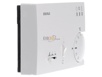 Ansicht links Eberle KLR-E 7204 Raumtemperaturregler mit Neutralzone 