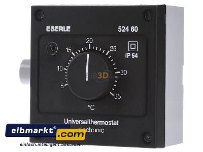 Frontansicht Eberle Controls AZT-A 524 510 Allzweckthermostat 