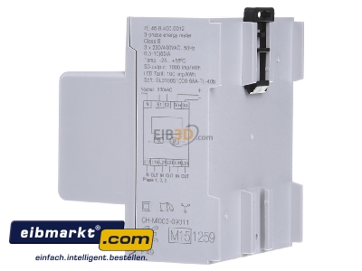 View on the right Finder 7E.46.8.400.0012 Direct kilowatt-hour meter 10A - 

