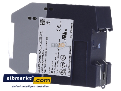 View on the right Jumo 701150/8-01#00564984 Temperature control relay AC 110...240V

