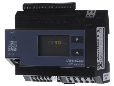 Frontansicht Janitza UMG 604E-PRO230V(UL) Netzanalysator UL 95..240VAC,135..340D 