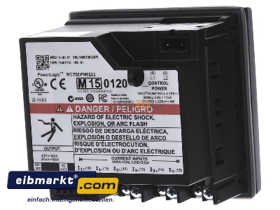 Back view Schneider Electric METSEPM5111 Transformer kilowatt-hour meter 8,5A
