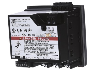 Back view Schneider Electric METSEPM5110 Transformer kilowatt-hour meter 8A 
