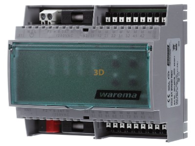 Front view Warema 2014576 EIB, KNX sunblind shutter actuator 8-ch, 
