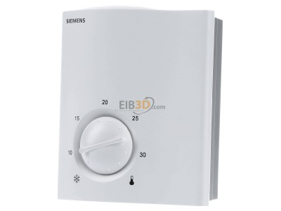 Front view Siemens BPZ:RCU10 Room thermostat for bus system 
