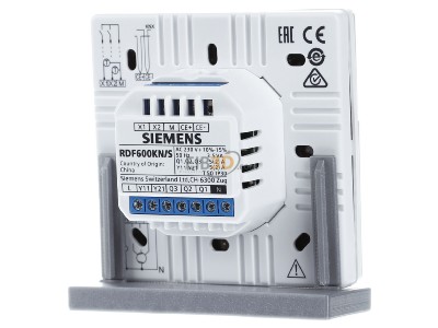 Back view Siemens S55770T 400 Room thermostat 
