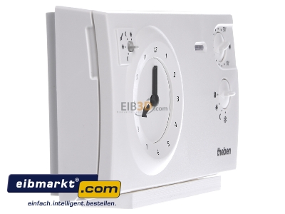 View on the left Theben 7840030 Clock thermostat analogue white
