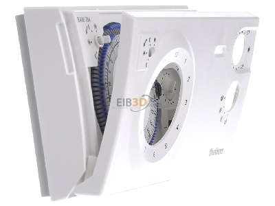 View on the left Theben RAM 784 S Clock thermostat analogue white 
