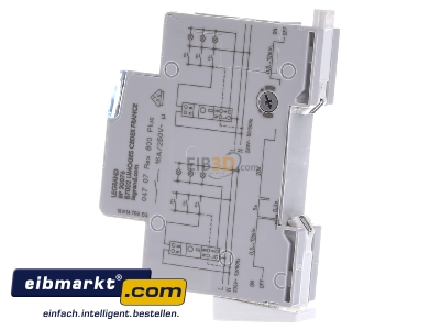 Ansicht rechts Legrand (BT) Rex800Plus/04707 Treppenlichtautomat 230V, 50/60Hz 