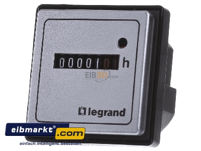 Front view Legrand (BT) 49555 Hour counter 230V
