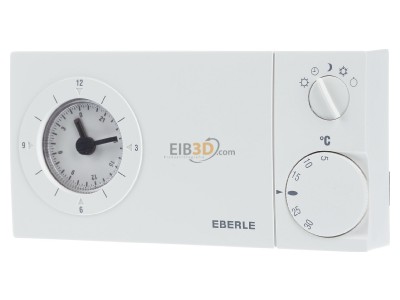 Frontansicht Eberle easy 2 t Uhrenthermostat 5-30C Batteriebetr. 