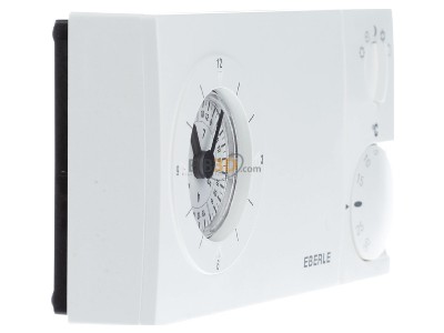 Ansicht links Eberle easy 2 w Uhrenthermostat 5-30C Batteriebetr. 