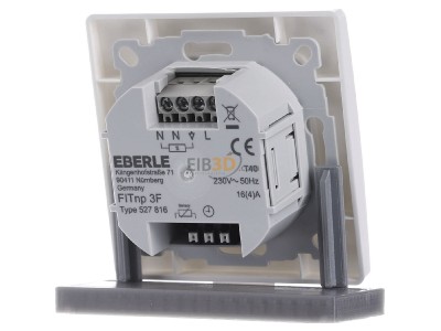 Ansicht hinten Eberle FIT np 3F / wei Thermostat UP AC230V 16A 