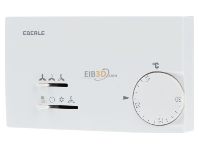 Frontansicht Eberle KLR-E 52722 Klimaregler 15-30C, AC230V 
